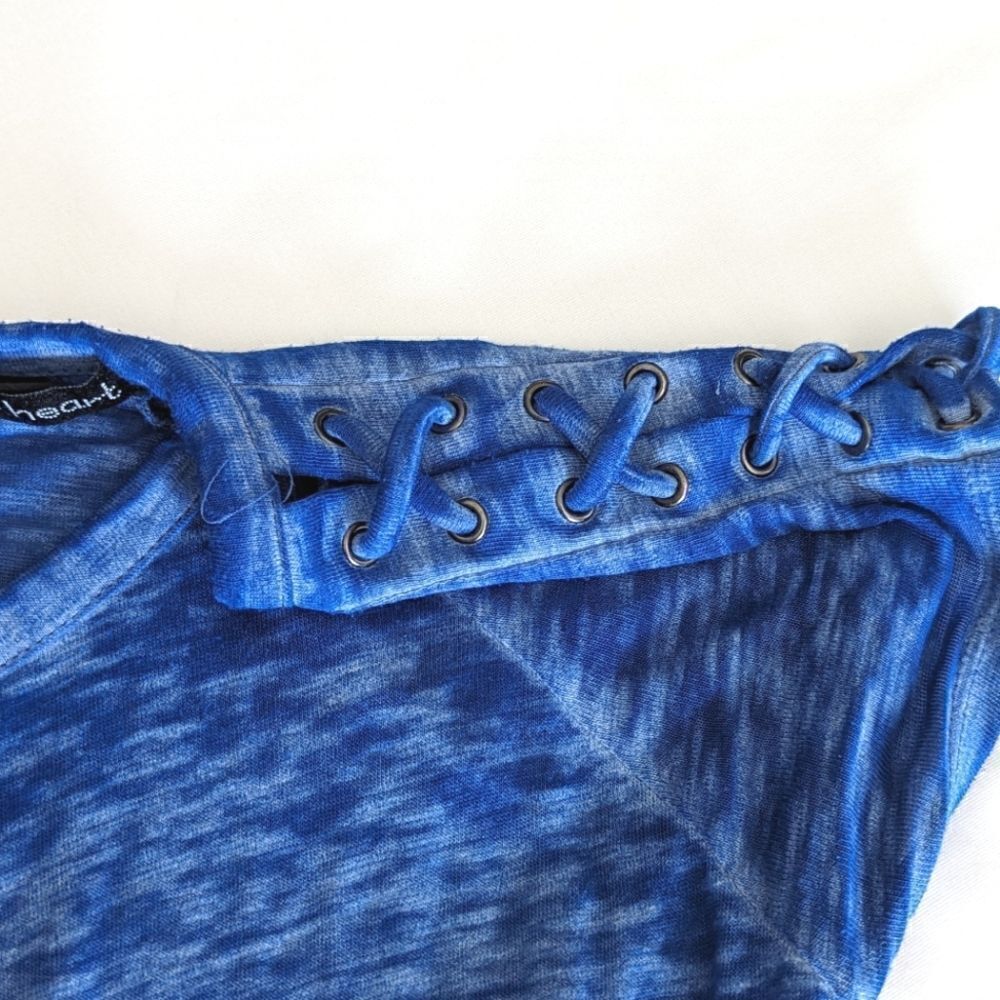 Derek Heart Blue Jumpsuit - Picture 8 of 10
